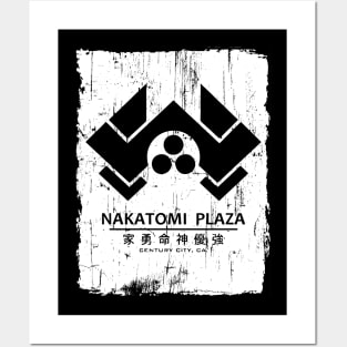 nakatomi blackwhite colour Posters and Art